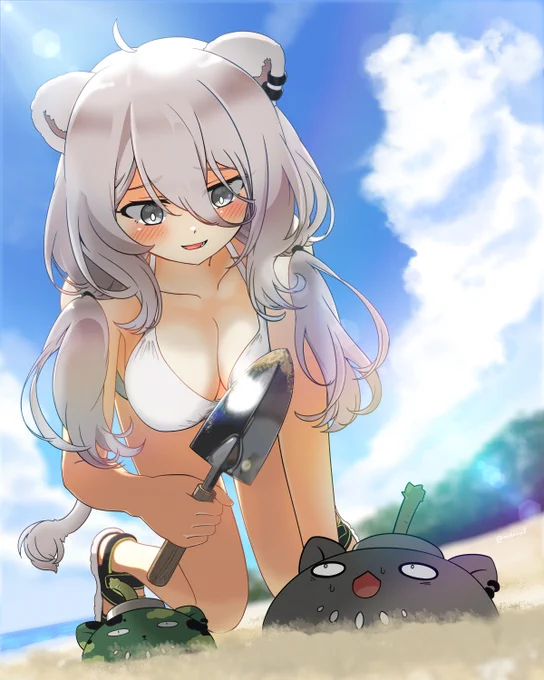 今日海の日だったそうですわね (再掲)(2枚目は海じゃないけど夏っぽいもの繋がりで)