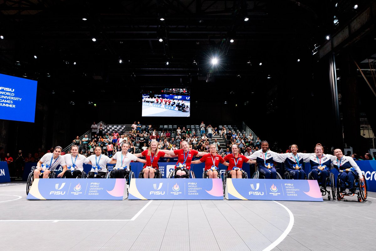 🏆  Podium complete at #RhineRuhr2025!   

What a week of intense, high-energy 3x3 wheelchair basketball in Bochum, and now we celebrate our medallists! 💥🏀  

Men’s Podium: 
🥇 Spain 🇪🇸 
🥈 Great Britain 🇬🇧 
🥉 USA 🇺🇸  

Women’s Podium: 
🥇 Germany 🇩🇪 
🥈Spain 🇪🇸 
🥉 USA 🇺🇸