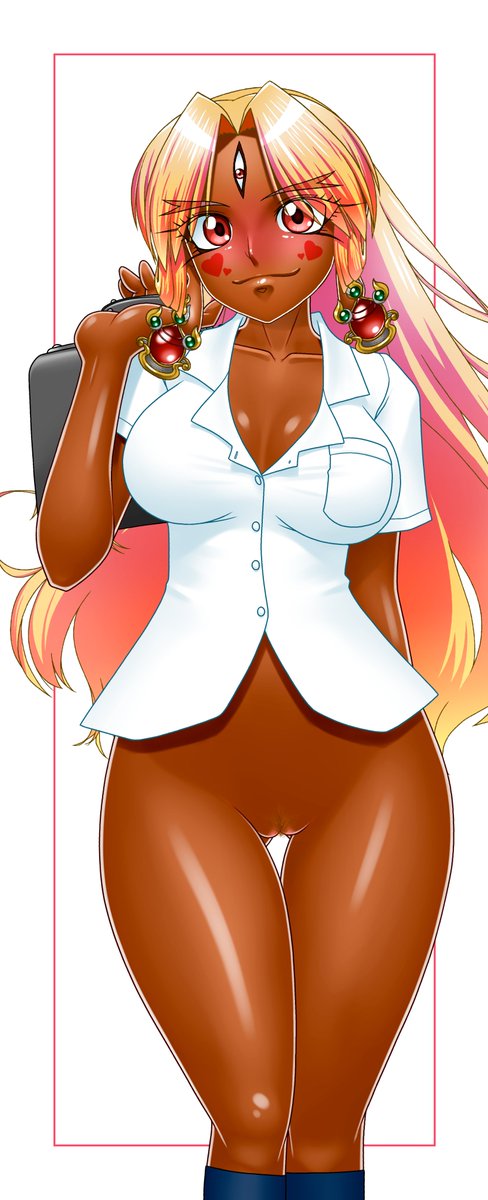 #褐色からしか得られない栄養があるので見た人も貼る
コギャルニテン様立ち絵4態 