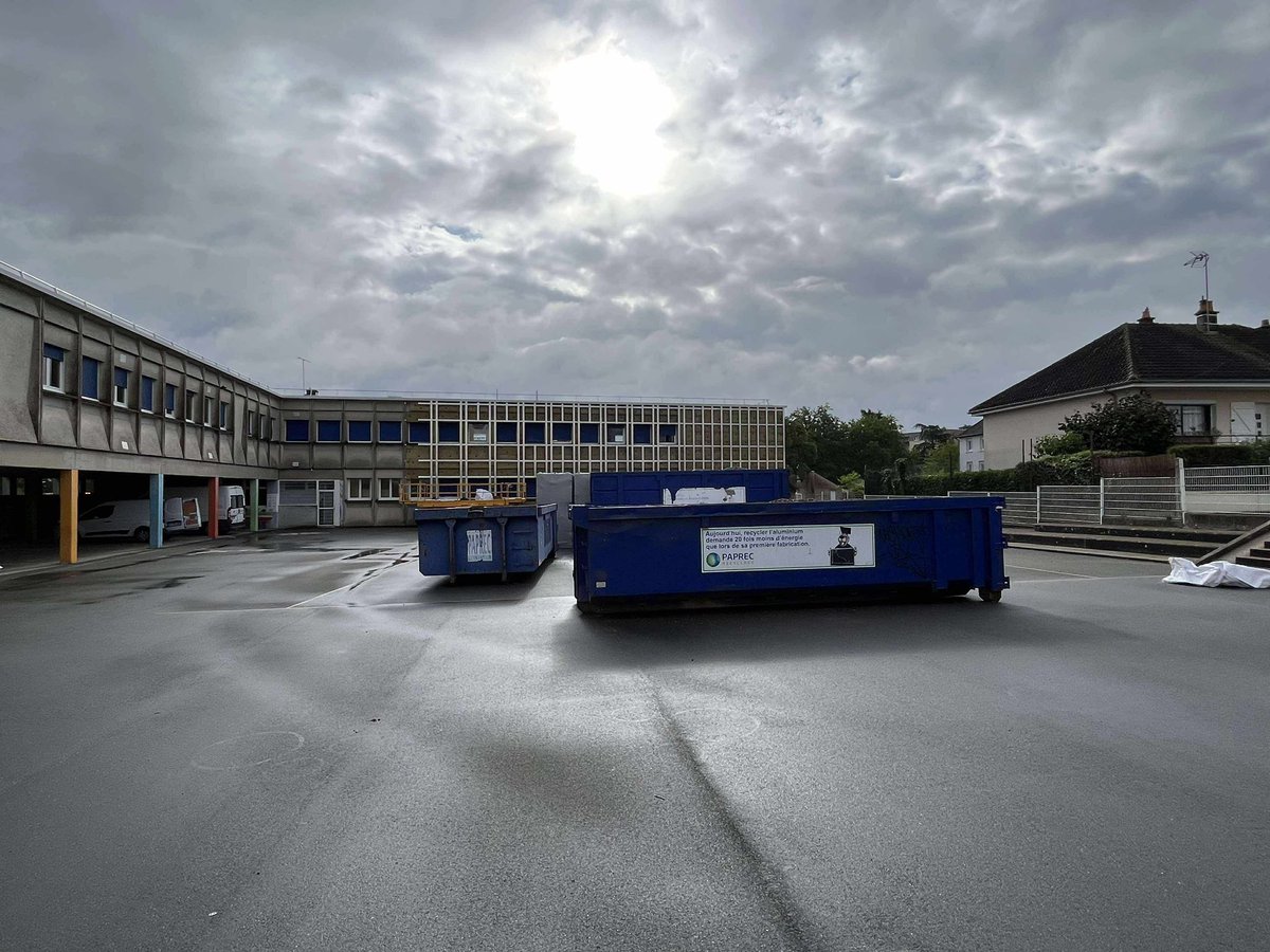 Point d’avancement sur les travaux 🚧 de l’école Saint Exupéry de la Ville de Sablé-sur-Sarthe.