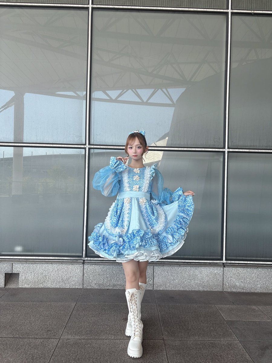 sweet steady すいすて　推しアピ　ユニフォーム　水色　音井結衣 ラボセありがとうございました🩵 今日もおにゅーかわいい衣装♪ すき