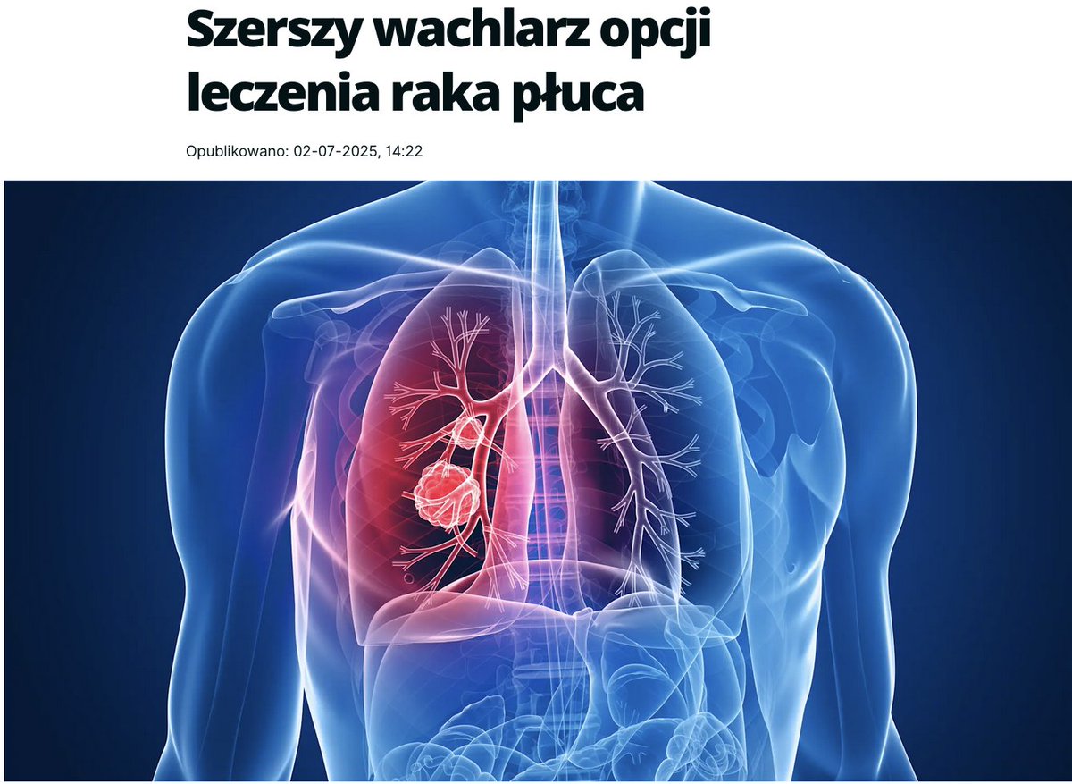 🩺📌 Jedną z modyfikacji programu lekowego B.6 będzie możliwość zastosowania w pierwszej linii leczenia u chorych z rozpoznanym niedrobnokomórkowym rakiem płuca (#NDRP), z obecną mutacją aktywującą w genie EGFR, ozymertynibu w skojarzeniu z chemioterapią. 

Do tej metody leczenia