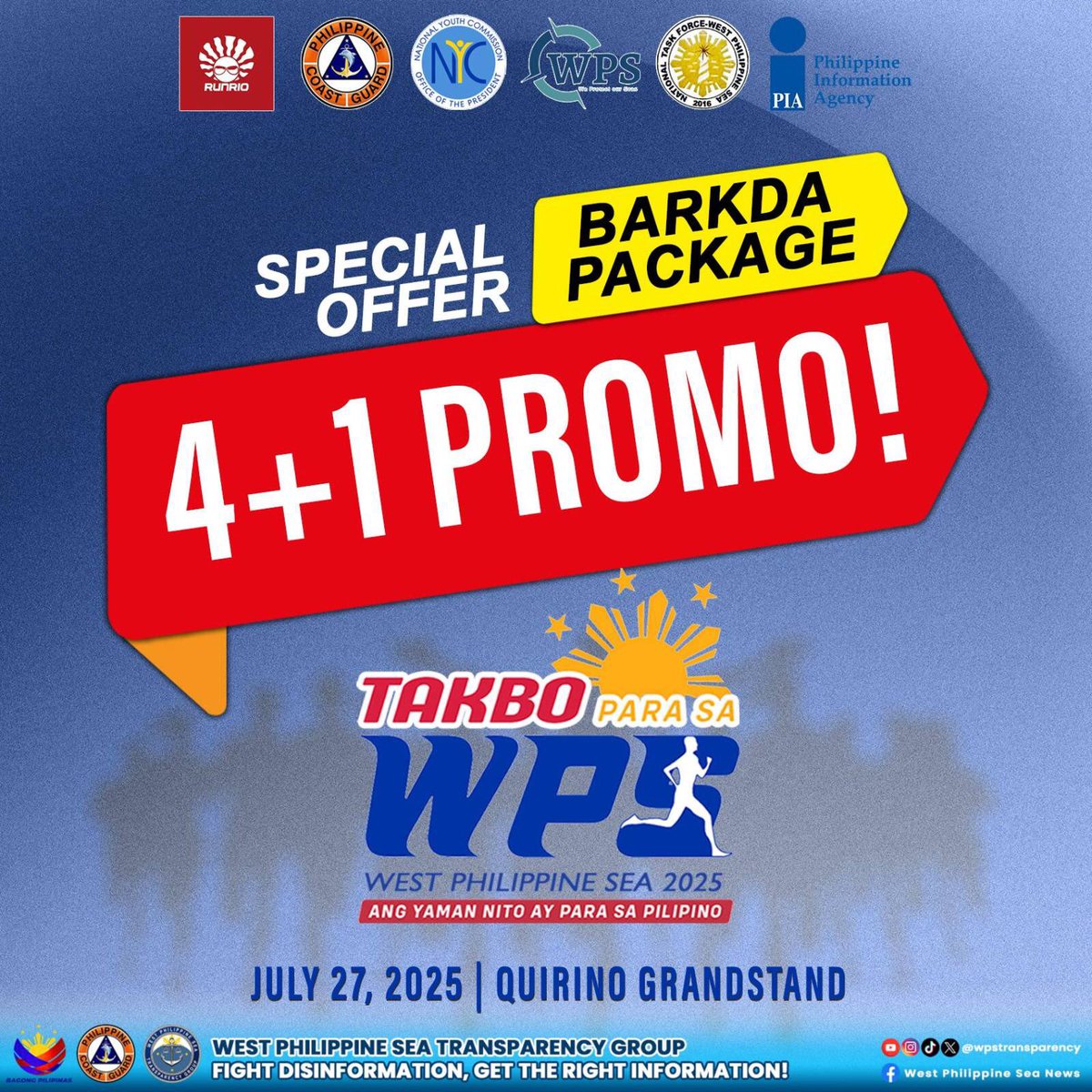 wpstransparency's tweet image. ๐ข ๐๐จ๐ฎ๐ซ ๐๐ฎ๐ง, ๐๐จ๐ฎ๐ซ ๐๐จ๐ข๐๐!
Registration is STILL OPEN for ๐๐๐ค๐๐จ ๐๐๐ซ๐ ๐ฌ๐ ๐๐๐ 2025! Donโt miss out โ ๐๐๐๐๐๐๐ 4+1 ๐๐๐๐๐ โ Bring your crew, 5th runs FREE!
Click here to ๐๐๐ ๐ข๐ฌ๐ญ๐๐ซ: bit.ly/takboparasawesโฆ
๐
๐๐ฎ๐ฅ๐ฒ 27, 2025 | ๐โฆ