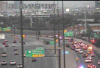 "TRAFFIC ALERT" UPDATE (5:38a) - Heavy delays going from 95S to 15S with a crash on that transition ramp at the Charleston exit pushing everyone to the right. (Pics RTC/FAST)