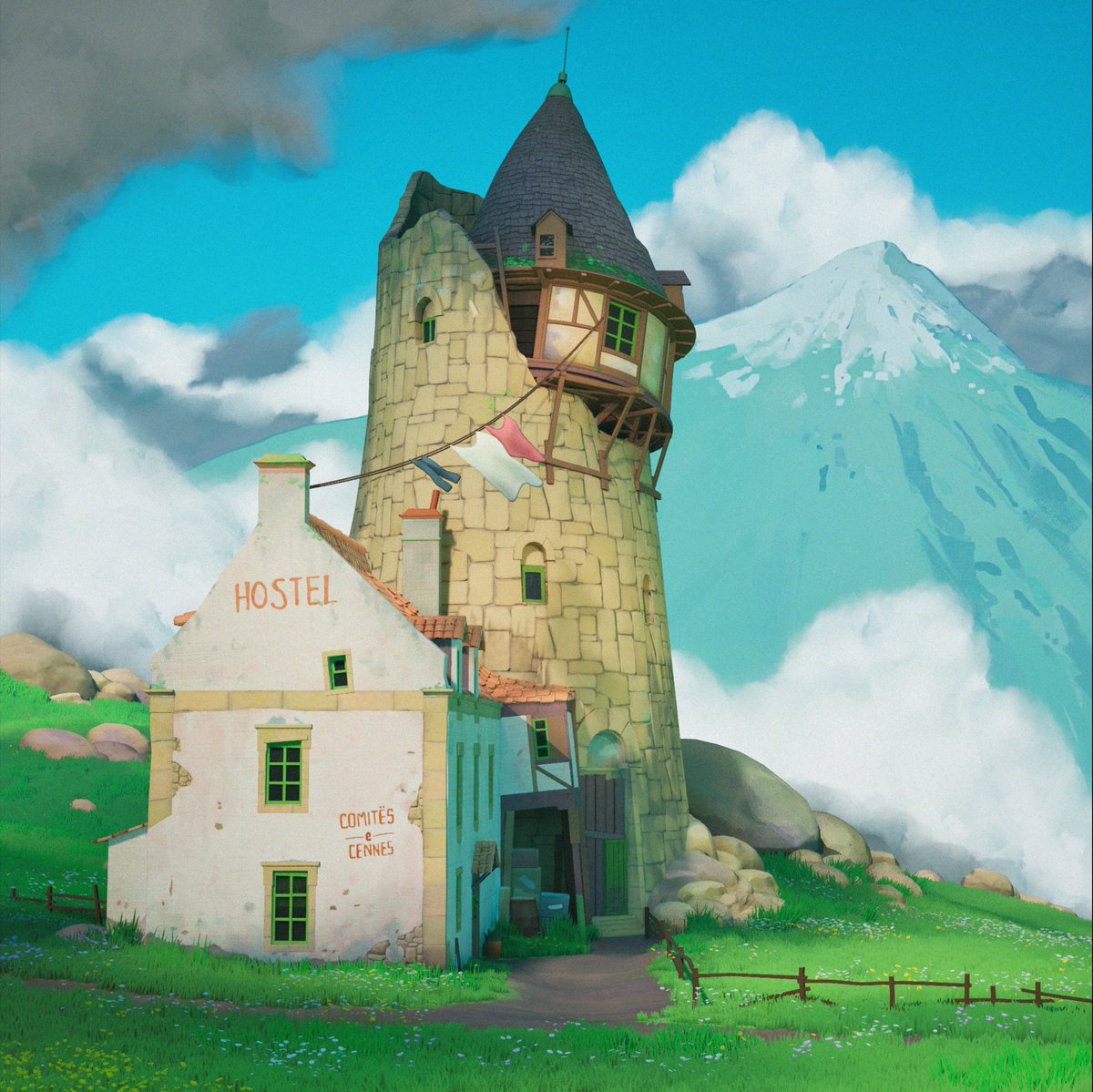 RJducats's tweet image. Was quiet for a few days just making micro-adjustments but things are looking basically done! I&apos;ll aim to get some nicer renders of the materials and beauty shots but it&apos;s been a lot of fun replicating Alariko&apos;s 2D illustration into a 3D scene! #art #unrealengine #UE5 #art