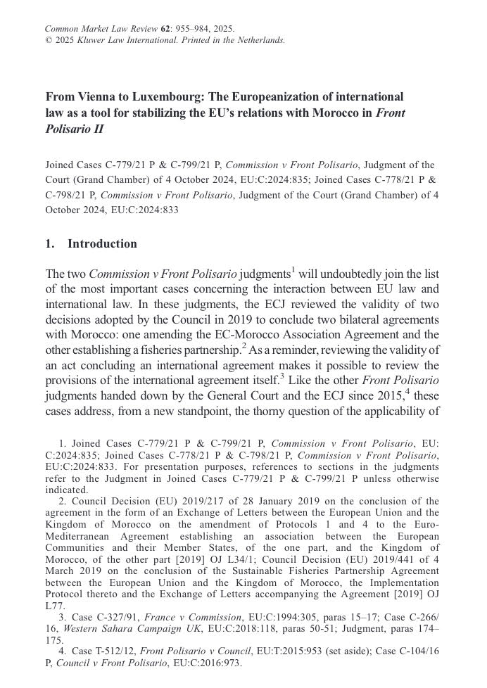 Common Market Law Review tweet media