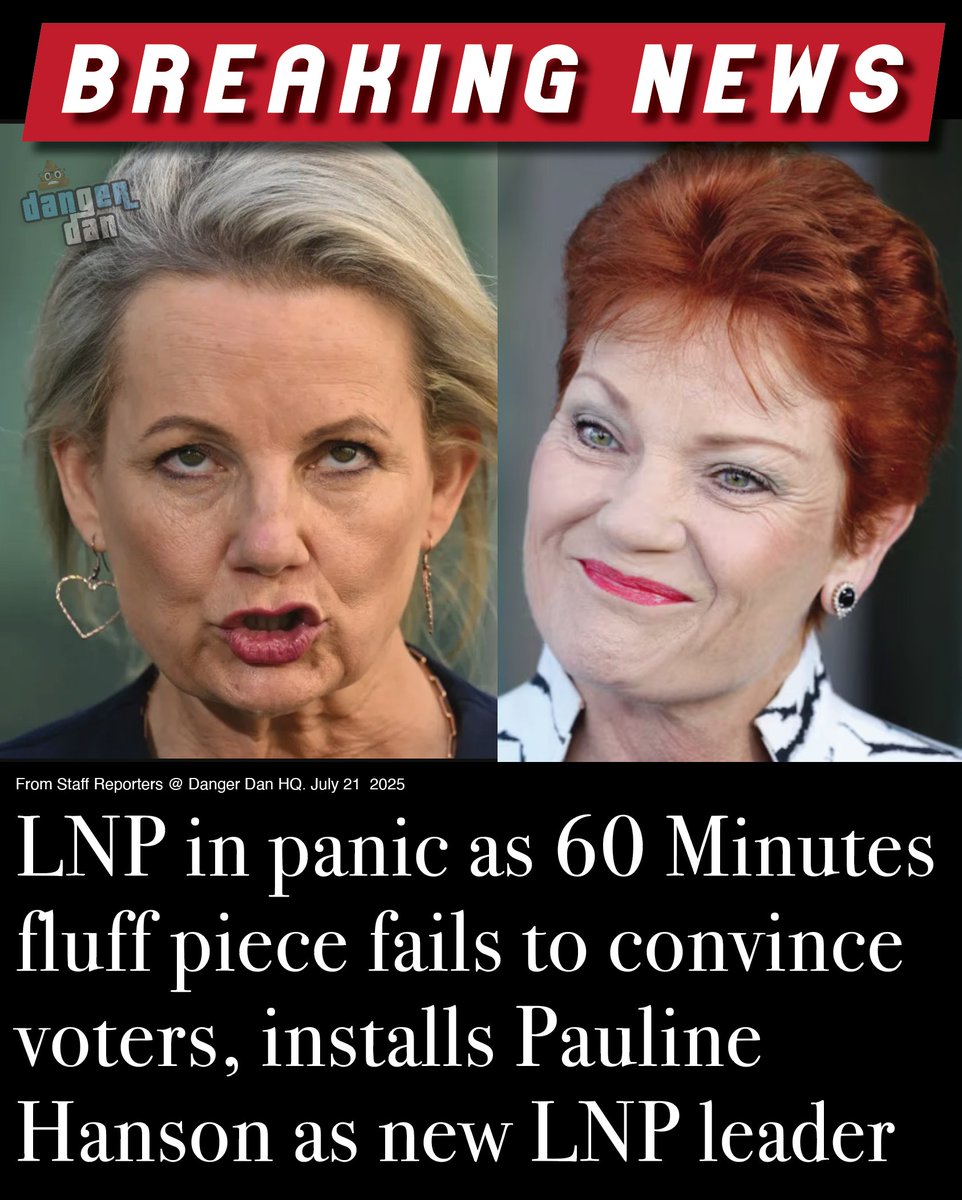 DangerBunker's tweet image. At least @PaulineHansonOz would give Australians an actual 'opposition' and not just another global stooge. #auspol