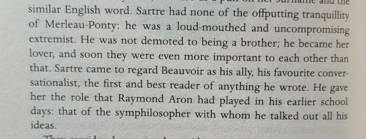btwn_dimensions's tweet image. A little after this, Beauvoir's 'violent' and opinionated side got all the satisfaction it craved when she met Jean-Paul Sartre.