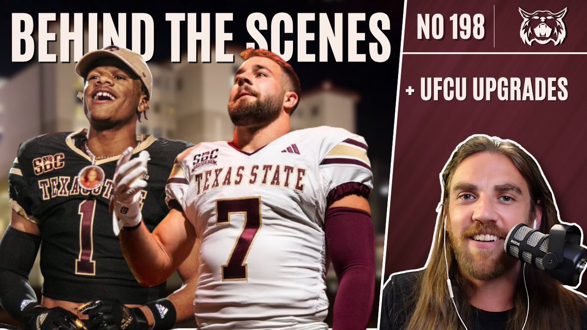 WinNowOrGetBent's tweet image. #WNOGB No. 198
A sneak peak at the UFCU Stadium and weight room renovations with @Keff_C.
Plus, some #TXST football news after hearing from G.J. Kinne and 33 Bobcats’ players.
YouTube: youtu.be/mj4yST9ki78?si…
Apple: podcasts.apple.com/us/podcast/win…
Spotify: open.spotify.com/episode/6xoGRt…
