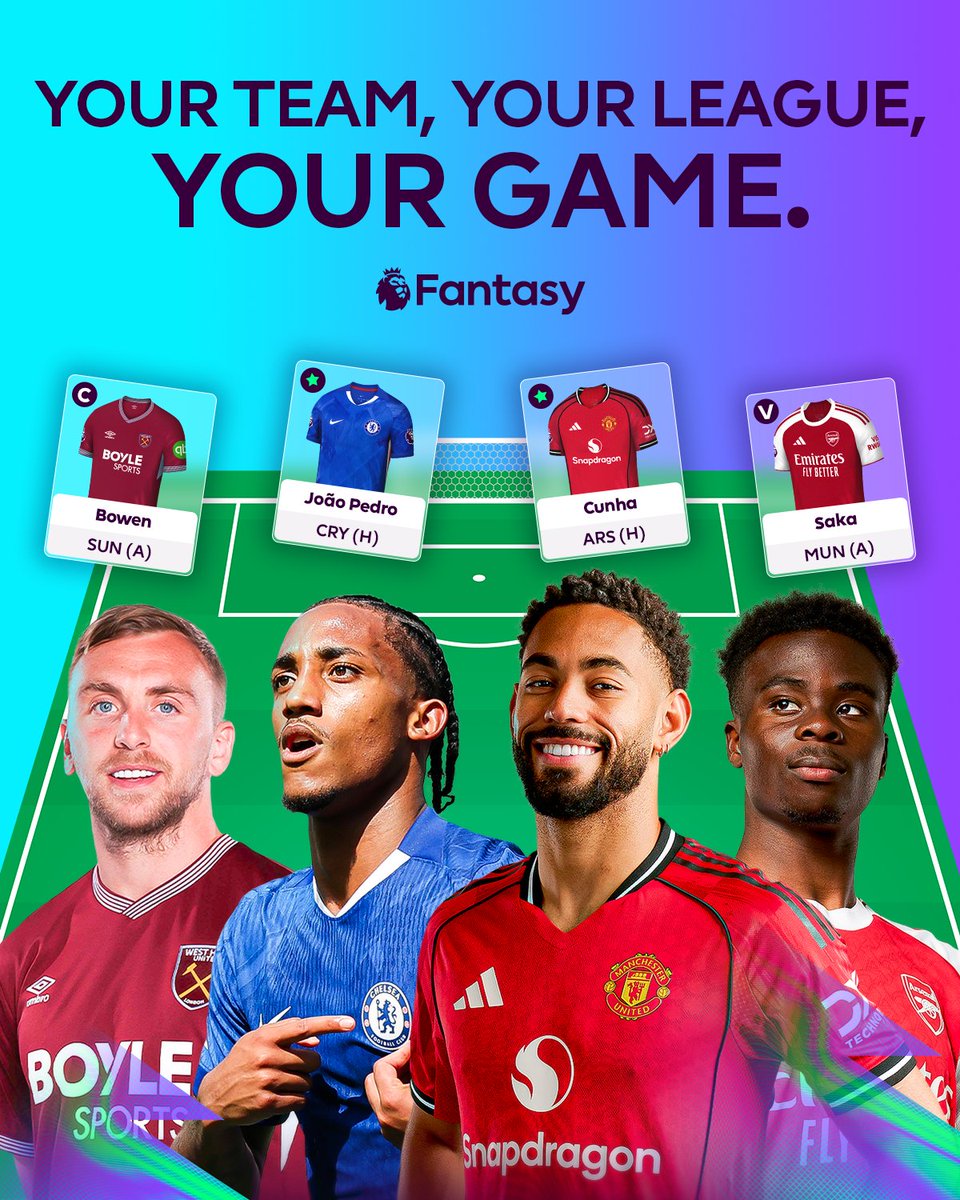 PLforIndia's tweet image. No more deadline excuses, FPL is back 👊
Fantasy Premier League: A game for everyone
Create your team on fantasy.premierleague.com 📲