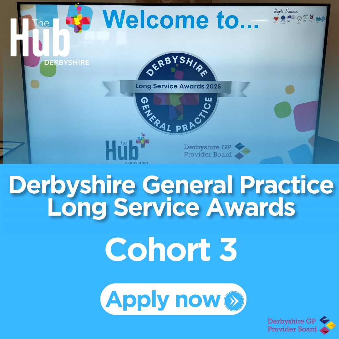 Do you know someone who's dedicated 25+ years to general practice in Derbyshire? Let's celebrate their incredible commitment and care! 💙

🎉 Derbyshire General Practice Long Service Awards – Applications Now Open! 🏆

🔗 thehubplus.co.uk/long-service-a…