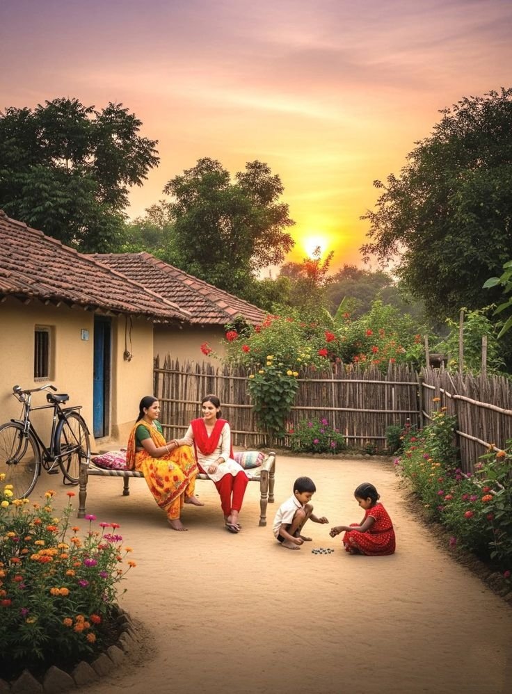 আগৰ দিনৰ গাওঁৰ ঘৰখনৰ পৰিৱেশ আৰু ঘৰৰ চাৰিওফালে ফুলি থকা বিভিন্ন ফুলৰ সমাহাৰে, দুখীয়া ঘৰ এখনো সোণত সুৱগা চৰাইছিল 🥰❤