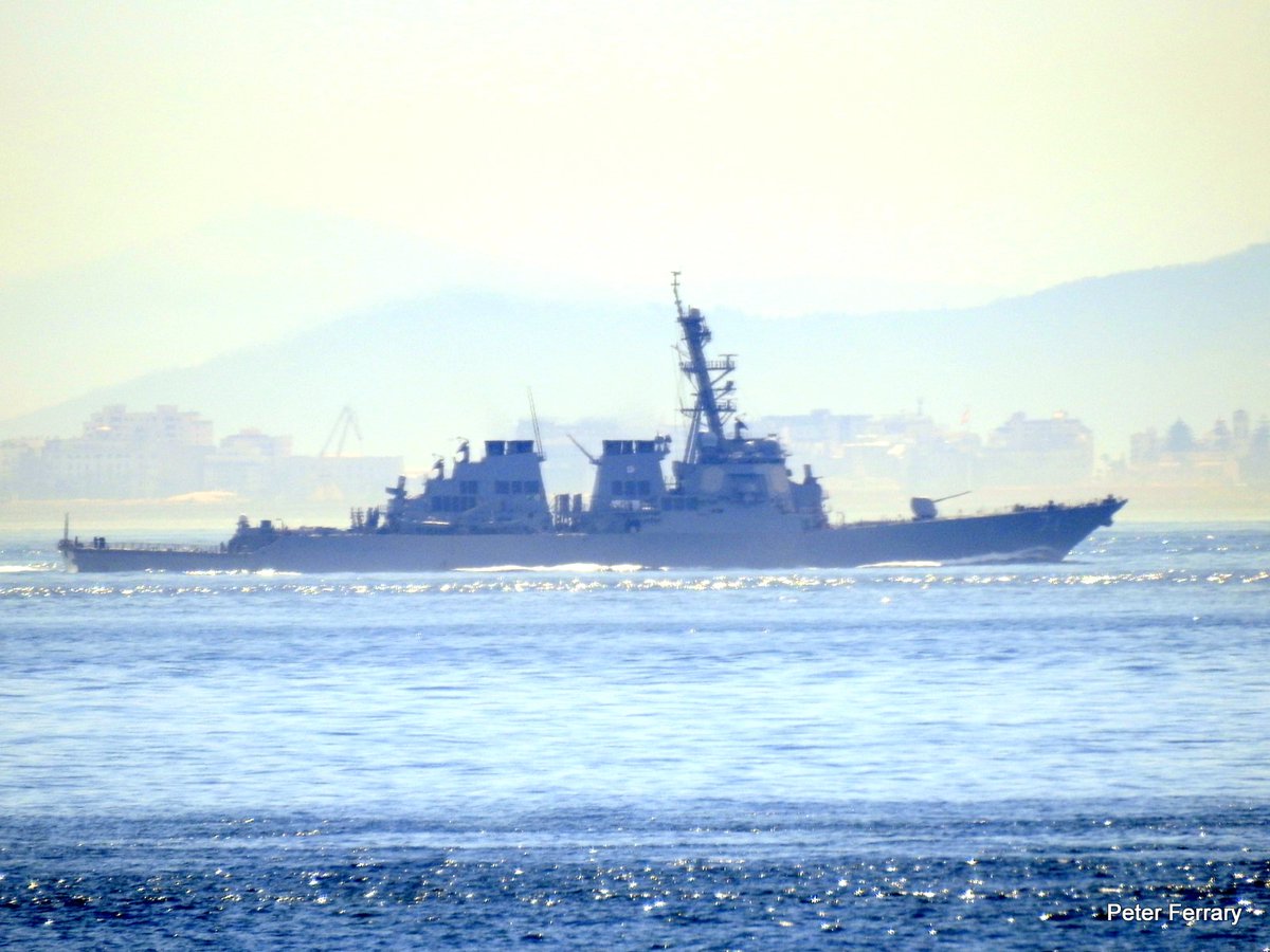 Strait of Gibraltar 2020
USS Ross DDG 71   🇺🇸
Westbound in the Strait of Gibraltar Mar 12 2020