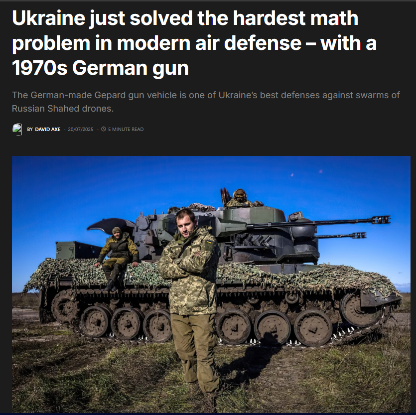 gepardtatze's tweet image. Rroughly 80 Gepards and nearly identical, ex-Jordanian Cheetah SPAAGs - all German-built but some sent by the United States - are cheap. The vehicles are decades-old, surplus to their original operators’ needs and simple and reliable by today’s standards.
Thank you @TBinAB