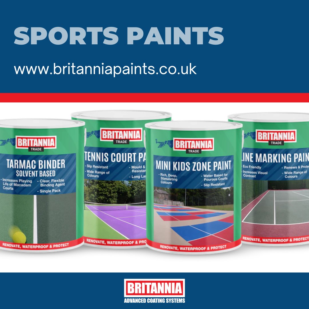 ARTICLE: Want to know the best way to apply your sports surface coatings? Call our specialists for application tips and support. britanniapaints.co.uk/collections/sp…