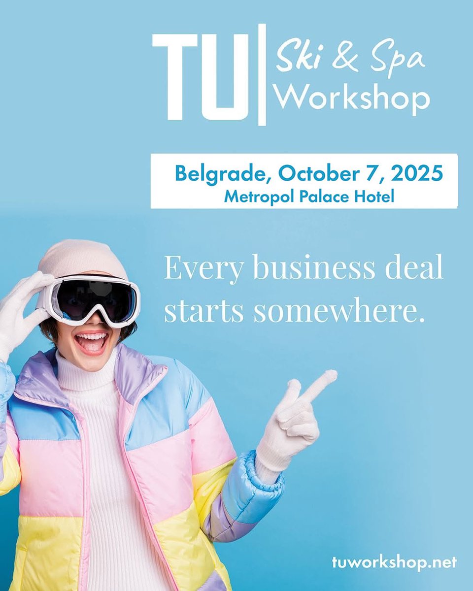 Skijanje, spa i biznis: t.ly/QZcDh

#putovanja #travel #tumagazin #turizam #srbija #beograd #travelling #bar #hotel #tourism #hotels #tourist #belgrade #serbia #TUskispaworkshop #turistickeagencije #turistickaagencija  #zima2025 #zimovanje2025 #TUskispaworkshop2025
