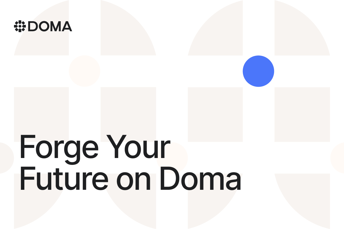 Builders, it’s time to shape the next RWA primitive 🌐

Doma Forge has $1M in USDC ready to help you build the DomainFi economy, from infra to marketplaces, tooling, and apps.

This is your moment to shine ✨
Apply now 👇 
doma.xyz/forge