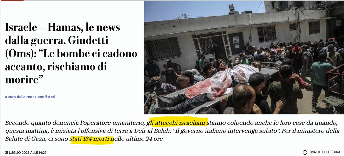 a____capo's tweet image. #Israele uccide 134 persone a #Gaza in 24h.
#Tajani esprime "sdegno", sì, ma per la targa di Matteotti vandalizzata.
Cosa devono ancora subire i palestinesi affinché si sanzioni Israele?
L'inazione è una scelta, questo governo facilita il #genocidio e un giorno ne risponderà.