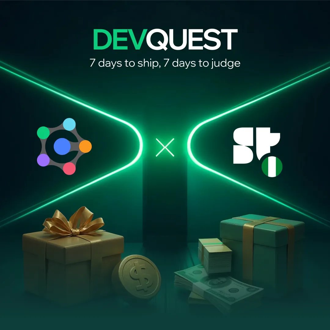 Codigo (@codigoplatform) on Twitter photo Builders in Nigeria, let’s cook 🧑🍳
Código x <a href="/SuperteamNG/">Superteam Nigeria</a> is live next week
→ 1-week build sprint on the Solana frontend
→ Pick any of 5 onchain templates from Código
→ Use AI, React or both
→ $100 + Pro plan + platform spotlight for winners
Build week starts next week, Builders in Nigeria, let’s cook 🧑🍳
Código x <a href="/SuperteamNG/">Superteam Nigeria</a> is live next week
→ 1-week build sprint on the Solana frontend
→ Pick any of 5 onchain templates from Código
→ Use AI, React or both
→ $100 + Pro plan + platform spotlight for winners
Build week starts next week,