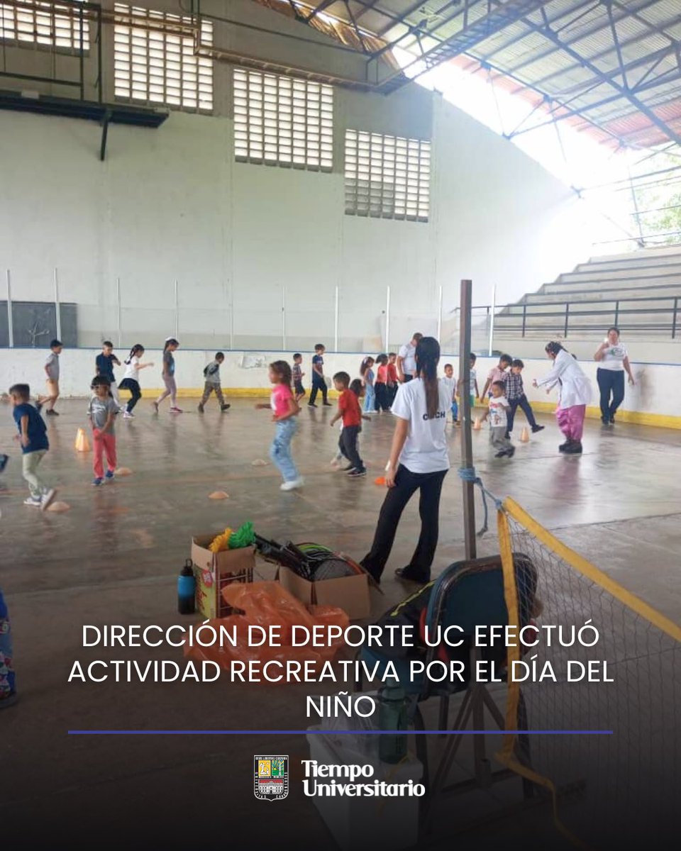 #Noticias | Dirección de Deportes <a href="/UCarabobo/">Universidad de Carabobo</a> realizó actividad recreativa por el Día del Niño.

🔗 instagram.com/p/DMV1la1M6Gc/…