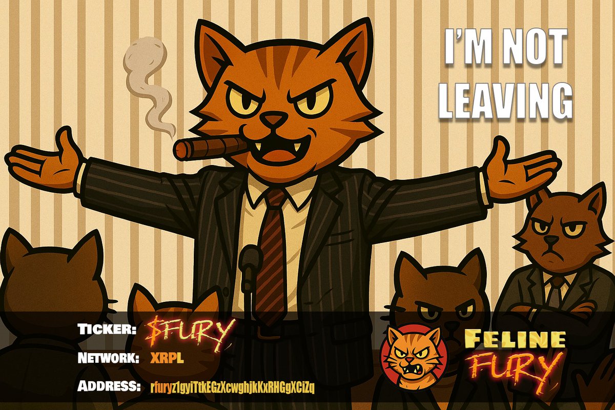 GM GM All.

Guess what?  Despite never getting mentioned, in a chart, in a post, in a space, we're still here.  We're grinding every day on our projects.  Our token $FURY is now over 2 months old and fully stacked where some tokens don't last 2 hours.

Don't fade the 🐈.