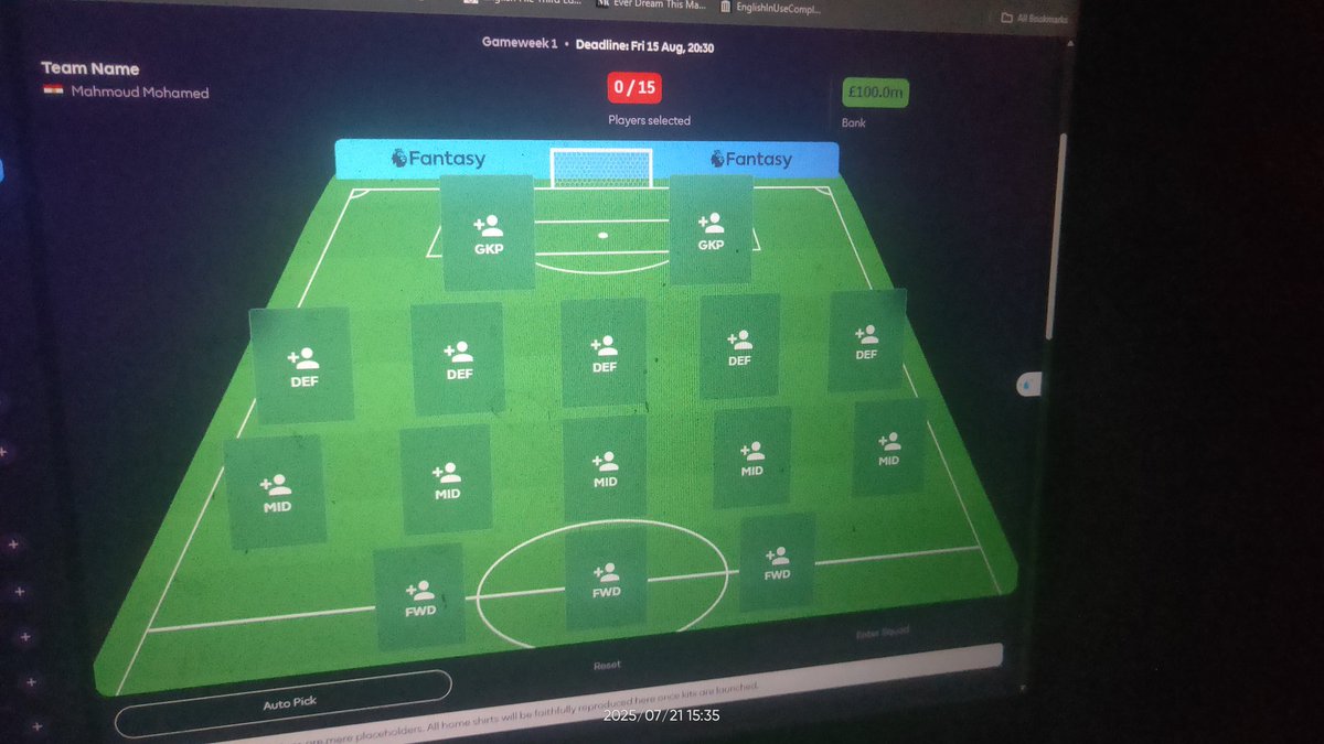 الموقع فتح اخيرا ... نبدأ بقى المحتوى بإذن الله ... سيكون محتوى مميز وقوي إن شاء الله ♥️
#FPLCommunity #FPL