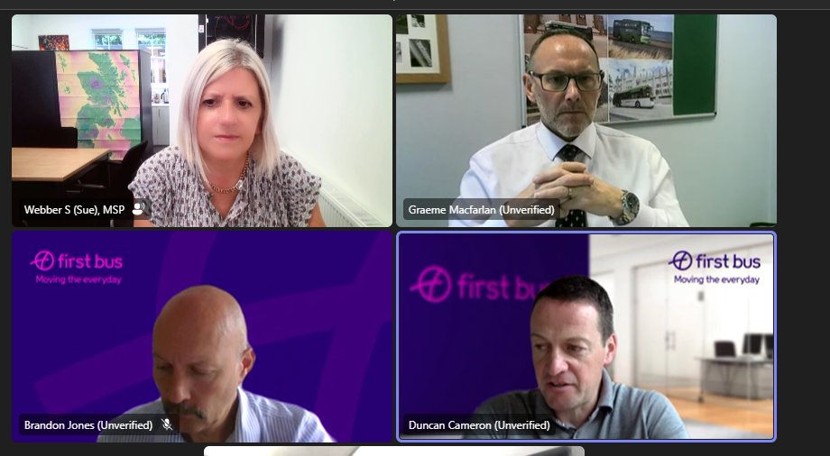 SueJWebber's tweet image. Useful discussion this morning with the team from @firstscotland @firstinglasgow @FirstAberdeen - a real focussed discussion on how you make buses more reliable, more sustainable and increase passenger patronage