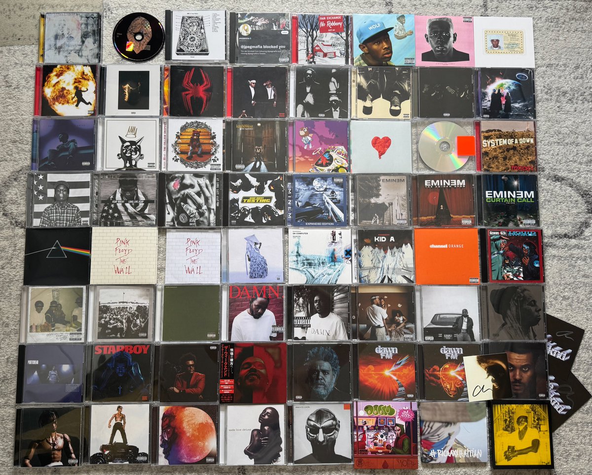FreeAliJames's tweet image. My CD collection 🧵Thread🧵
I will update when I get new CDs and vinyl. (Forgot UTOPIA in this image, just imagine Dr. Grabba is UTOPIA lol)