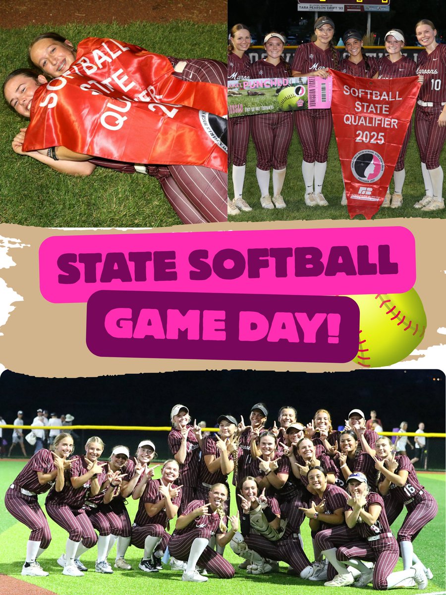 MaroonCrew's tweet image. 🥎 STATE SENDOFF & GAME DAY! 🥎
🆚 Waukee NW
🗓️ 7/21
⏰ 2:30 PM
📍 Channel Seeds Field, Rogers Sports Complex, Ft. Dodge
🎟️ $15 gobound.com/ia/ighsau/soft…
💻 watchighsau.com/?B=2495632
🎉: Whiteout
Come to DCHS at 10:15 am to help send the team off to STATE!
Let’s Go Maroons!