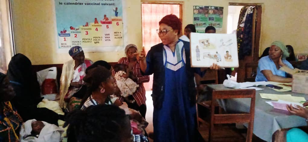 Sevguinee's tweet image. Sensibilisation des femmes enceintes à Siguirikoro sur les consultations prénatales dans le projet d'accompagnement des femmes en ceinte du dispositif Sofia sur financement de @EF_LINITIATIVE