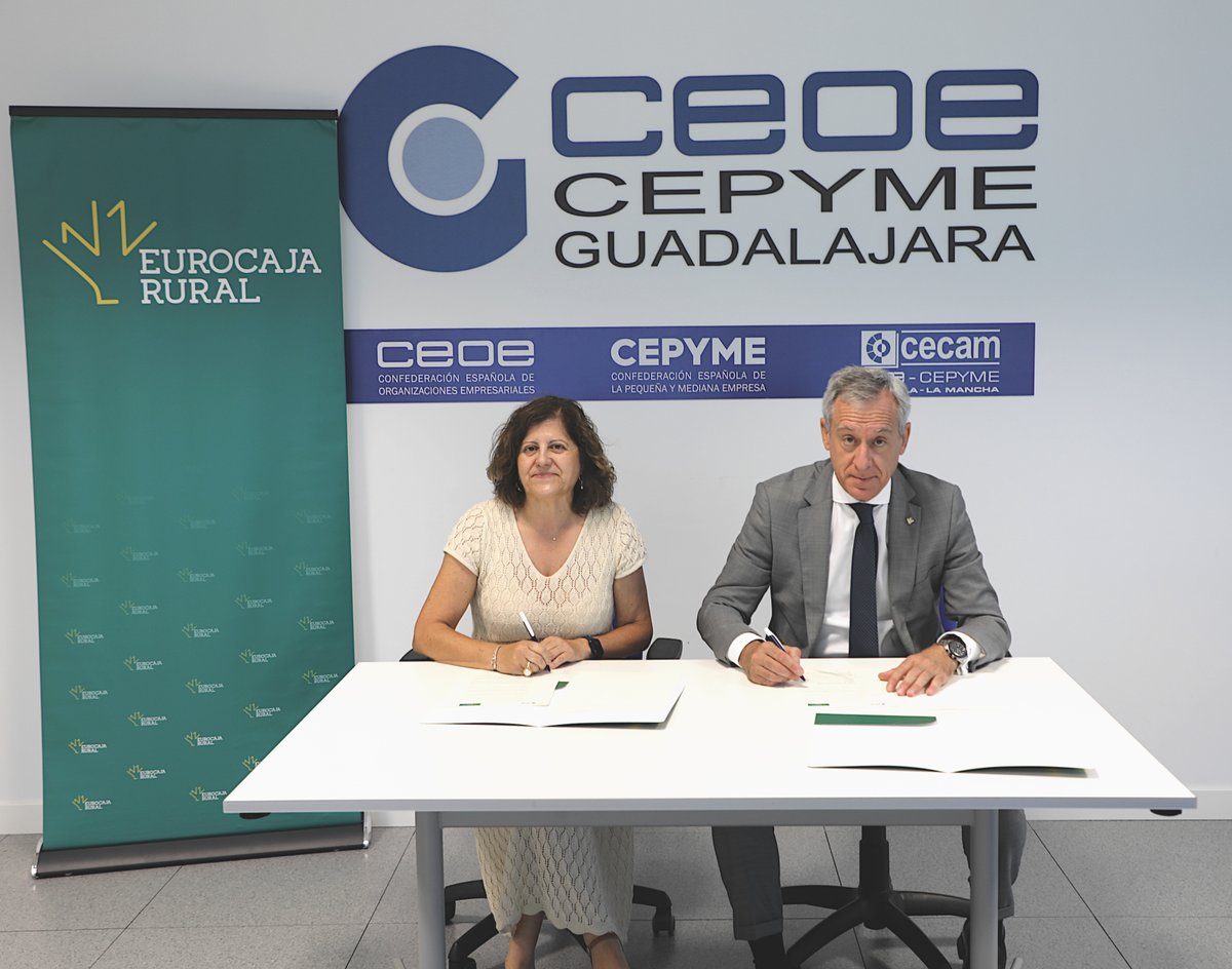 Eurocaja Rural (@eurocajarural) on Twitter photo Hemos suscrito un nuevo convenio de cooperación con CEOE-CEPYME Guadalajara en materia social para seguir apoyando sus iniciativas y respaldar el impulso de la actividad empresarial y económica en la provincia🤝<a href="/CEOEGuadalajara/">CEOE Guadalajara</a>
🔽Ver noticia🔽
eurocajarural.es/institucional/… Hemos suscrito un nuevo convenio de cooperación con CEOE-CEPYME Guadalajara en materia social para seguir apoyando sus iniciativas y respaldar el impulso de la actividad empresarial y económica en la provincia🤝<a href="/CEOEGuadalajara/">CEOE Guadalajara</a>
🔽Ver noticia🔽
eurocajarural.es/institucional/…