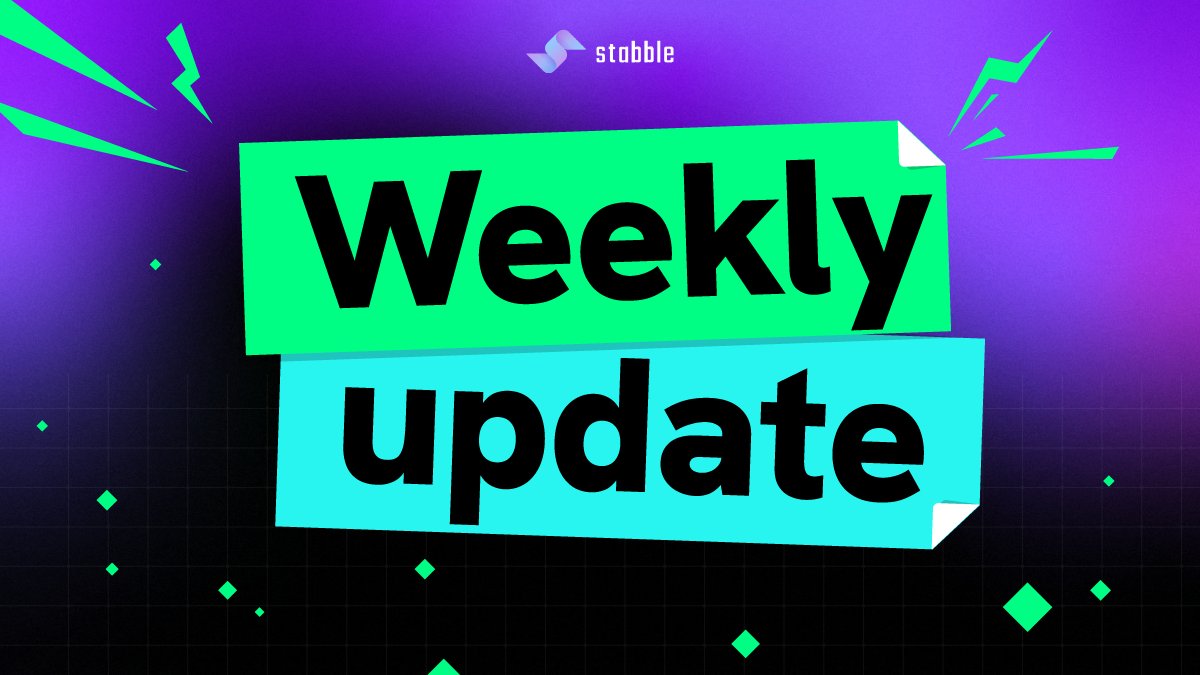 stabbleorg's tweet image. Jumpstarting the week with last week’s exciting update!
Full recap here: stabble.notion.site/stabble-weekly…