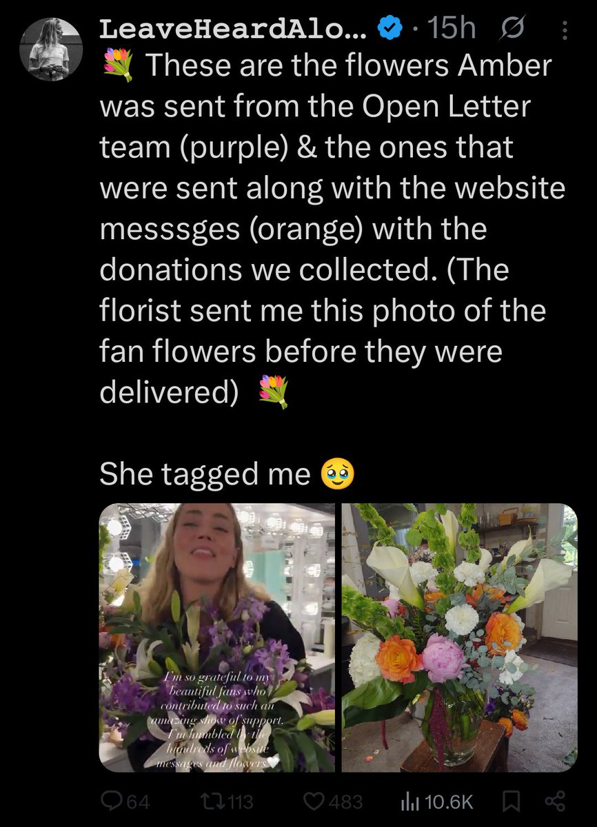 jrcdaisy's tweet image. Saw this on DeppDelusion. How much did LHA receive in the end for her "flowers to Amber" campaign? Is it me, or does this NOT look like $1,000 worth of flowers? Unless bouquets are more expensive in MA, I believe LHA pocketed most of the $$ she "raised for Amber"