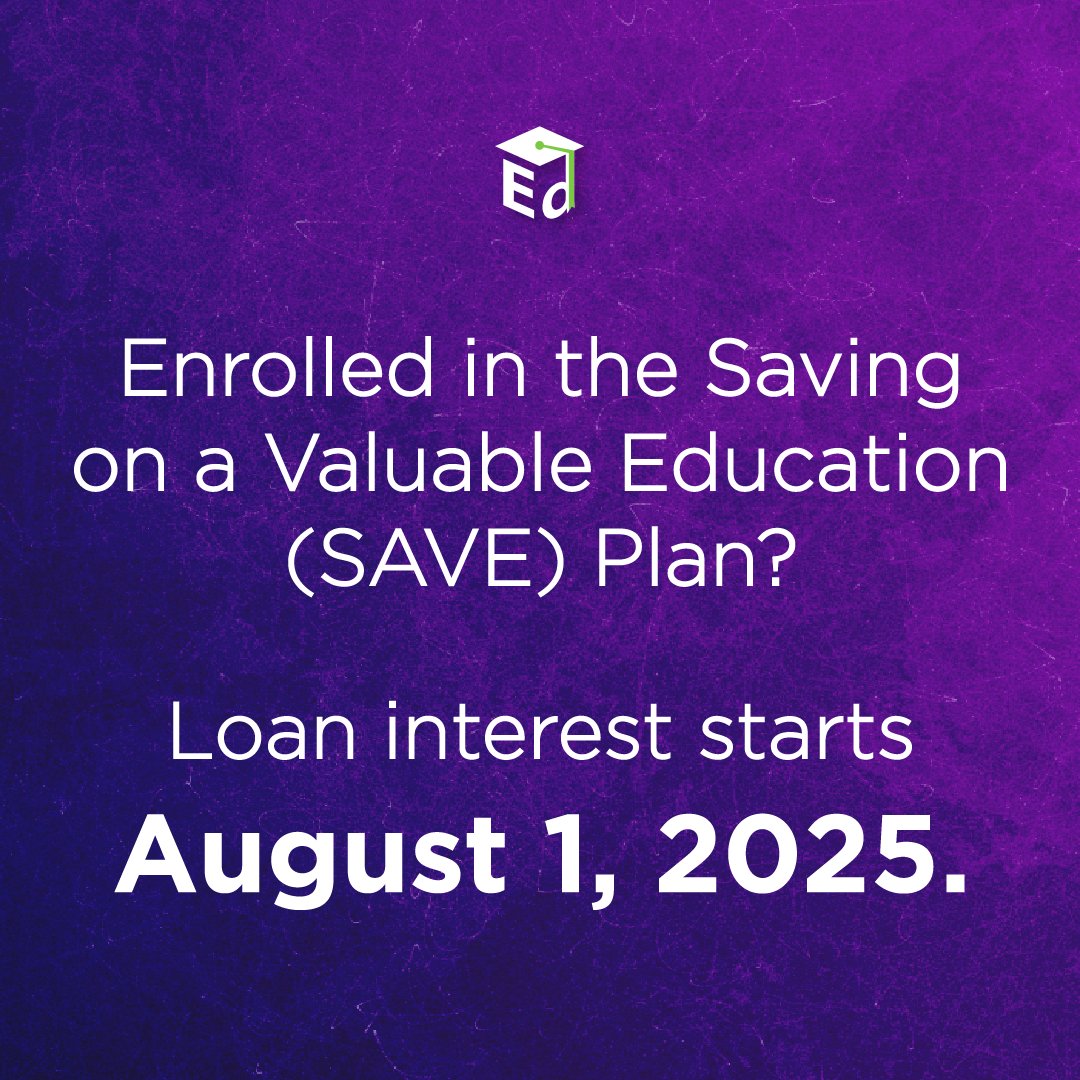 usedgov's tweet image. ED urges all borrowers in the Saving on a Valuable Education (SAVE) Plan to quickly transition to a legally compliant repayment plan, such as Income-Based Repayment (IBR).
Learn more: studentaid.gov/loan-simulator/