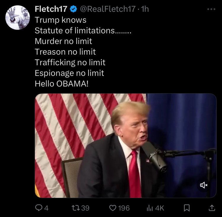 PokerPolitics's tweet image. Can’t wait for the indictment for murder that is coming for Obama. Reality is meaningless to these people.