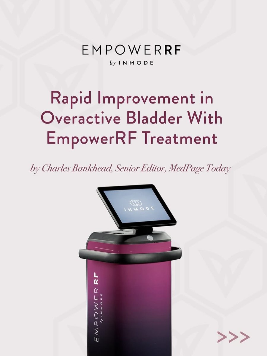 GlamGyno's tweet image. 🌟Breakthrough for Women’s Health: just ONE treatment with #EmpowerRF led to rapid and significant relief from overactive bladder symptoms in women 🙌

Contact our office today to schedule a free consultation to learn what this could mean for you ⬇️
📲 Call/Text: (810) 444-5893
