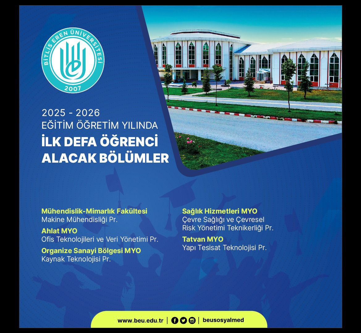 Bitlis Eren Üniversitesi (@beusosyalmed) on Twitter photo 