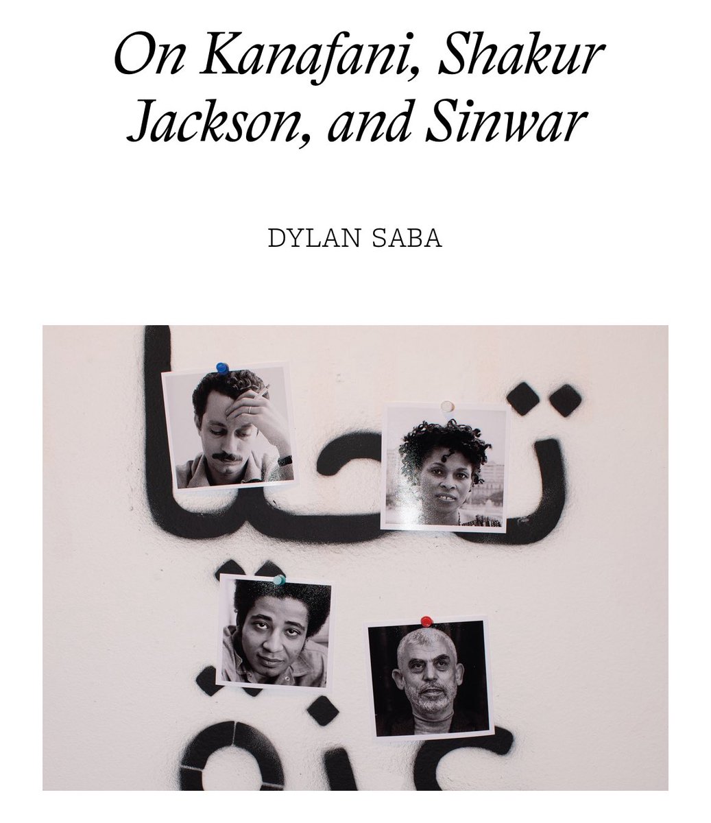 shaabiranks's tweet image. For the @Parapraxis_Mag resistance issue I wrote about the lines of flight forged by some of the most important revolutionaries of our time. Among other things, this piece is my perspective on Black-Palestinian solidarity