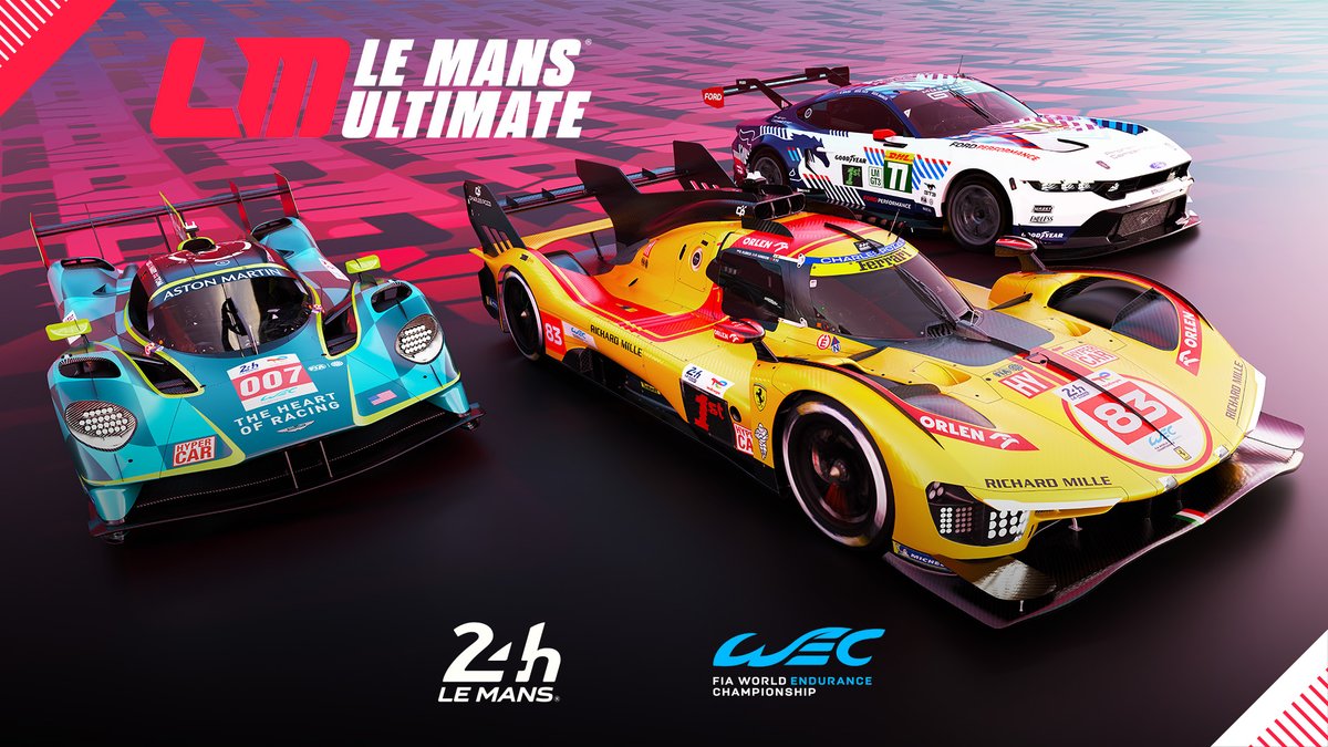 LeMansUltimate's tweet image. We’re proud to unveil our brand new cover art to celebrate the launch of V1.0!🔥
Now featuring 2025 content & a visual refresh, this marks a fresh chapter in LMU history!
See you all tomorrow for our V1.0 launch party🎉
#lemansultimate #wec #24hourslemans