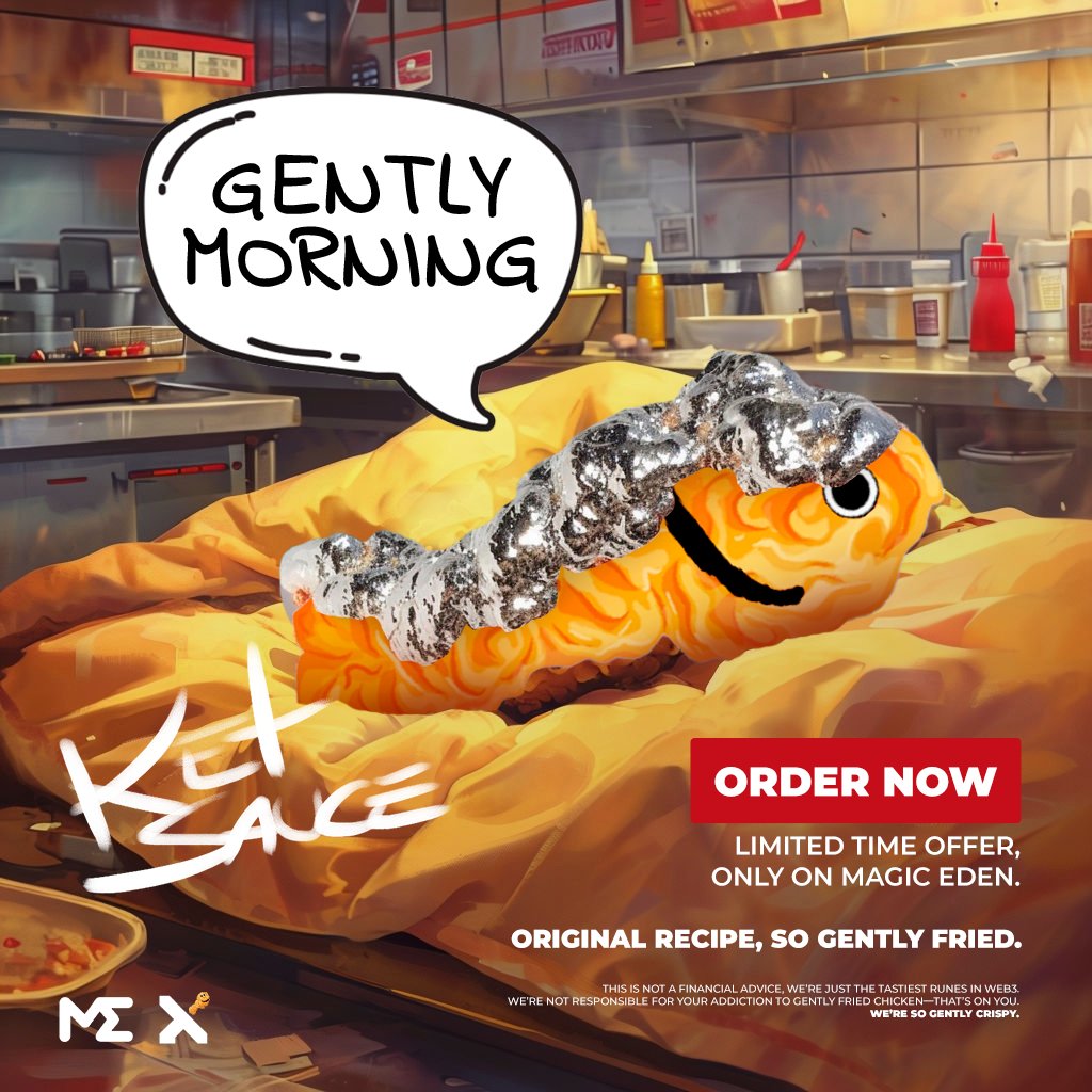 gEntLy mOrniNG fRieD CHicKen 🍗

$GFC
magiceden.io/runes/GENTLY%E…