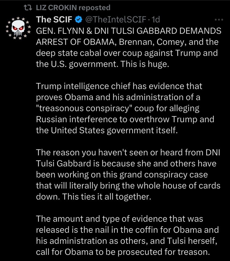 PokerPolitics's tweet image. This is the phase in the story where QAnon beats their chests and declares victory is inevitable. This is why people get into the movement. The excitement of a historic event that will change the world. When it doesn’t happen they’ll find scapegoats or demand more time.