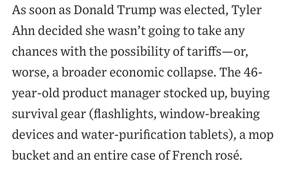 KushDesai47's tweet image. Imagine going so unhinged that you doomsday prep because of President Trump’s tariffs but then end up just going on a European vacation because all your fears about economic collapse ended up totally unfounded.
PANICANS taking the L - very common!