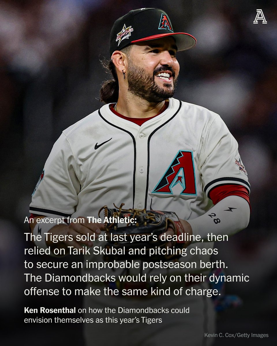 Ken_Rosenthal's tweet image. Latest notes:
*DBacks predicament
*Mason Miller possibilities
*Available A’s starters
*Why Gore trade is unlikely
*Rutschman future
*Originator of swing-off
*Schwarber legend grows
nytimes.com/athletic/65056…
