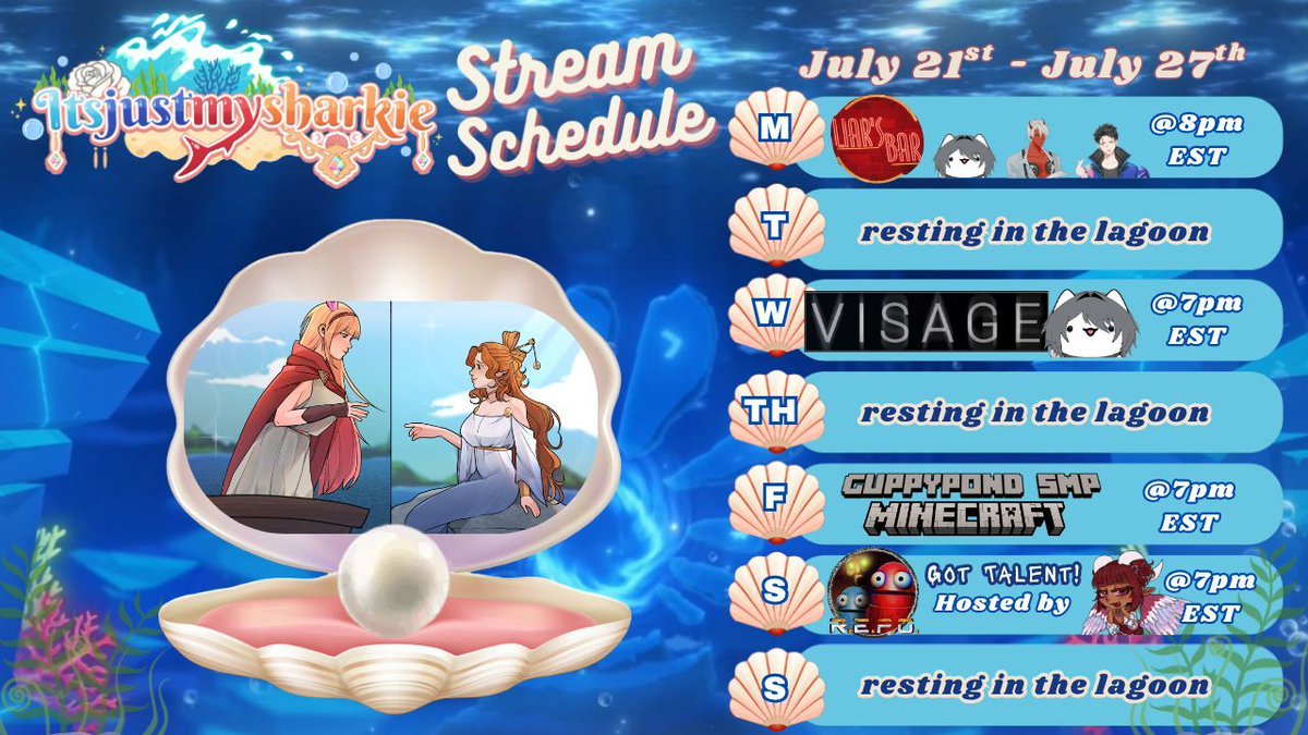 justmysharkie's tweet image. ✨Good Morning guppies!~✨

I have a busy week this week before I take a small vacation but don&apos;t forget to stream my cover with @FinnyFey as we covered SUFFERING from EPIC the Musical!~
youtu.be/tXTD6nhQdxI