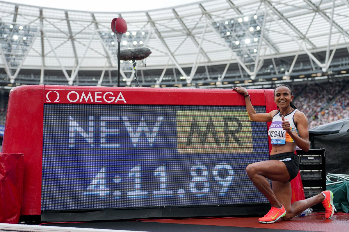 Wanda Diamond League (@diamond_league) on Twitter photo OMEGA MOMENT OF THE MEETING: TSEHAY OVERTAKES HASSAN
Ethiopia's ๐ช๐น Gudaf Tsegay became the second-fastest woman in history over 1๏ธโฃ mile when she ran an OMEGA-clocked 4:11.88 at the #DiamondLeague ๐meeting in London last Saturday.
READ MORE ๐ diamondleague.com/omega-moment-oโฆ
#LondonDL OMEGA MOMENT OF THE MEETING: TSEHAY OVERTAKES HASSAN
Ethiopia's ๐ช๐น Gudaf Tsegay became the second-fastest woman in history over 1๏ธโฃ mile when she ran an OMEGA-clocked 4:11.88 at the #DiamondLeague ๐meeting in London last Saturday.
READ MORE ๐ diamondleague.com/omega-moment-oโฆ
#LondonDL