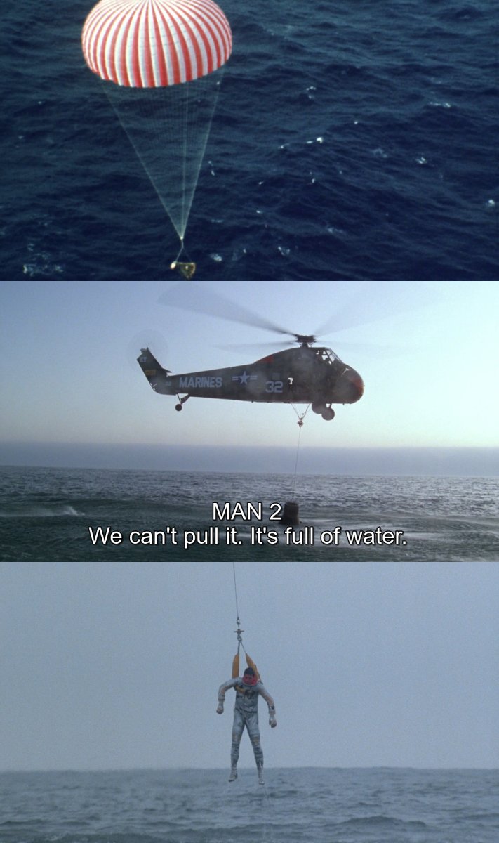 DatesInMovies's tweet image. Jul 21st 1961 - Mercury-Redstone 4 aka "Liberty Bell 7", piloted by Virgil "Gus" Grissom, returned to earth. The hatch blew open, and filled with water, resulting the in the craft being too heavy to rescue.
๐ฝ๏ธ๐
Depicted in The Right Stuff (1983)
