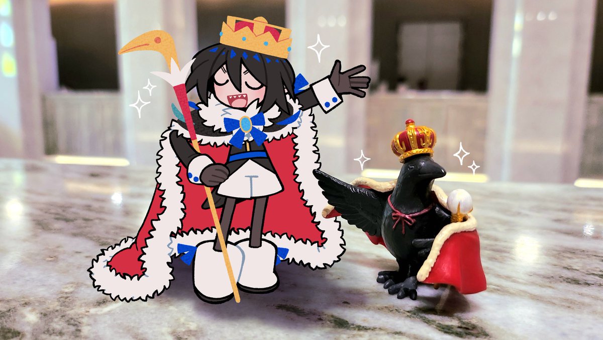 KomSuserTod's tweet image. 王さまとそっくりのガチャフィギュアを買ったよ！