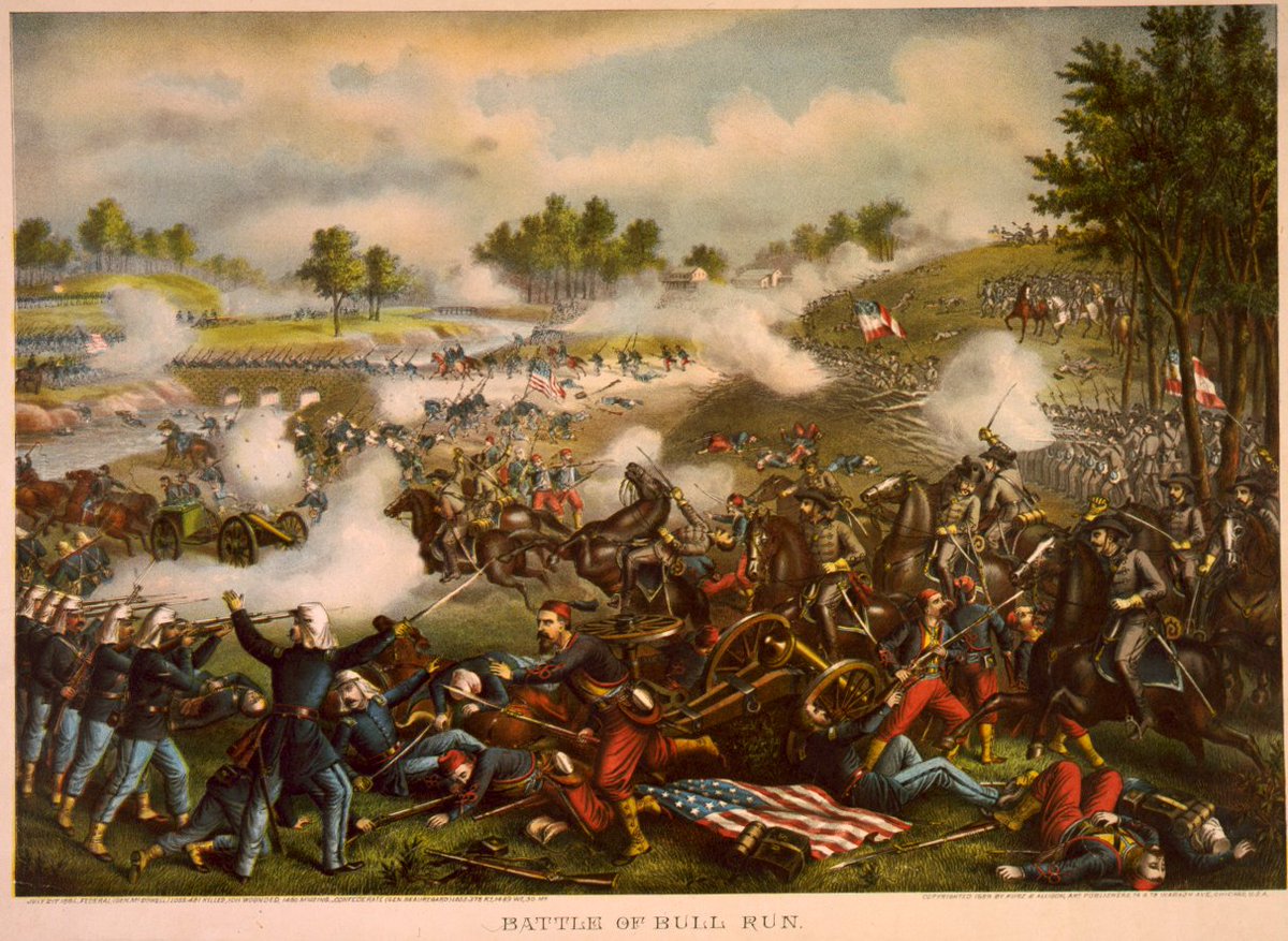 ArmyUPress's tweet image. The First Battle of Bull Run was fought on this day in 1861. As the first major battle of the Civil War, the AUP one-day staff ride makes for an excellent study of readiness, training, leadership, command, and offensive and defensive operations. @TRADOC @usacac @ArmyUniversity