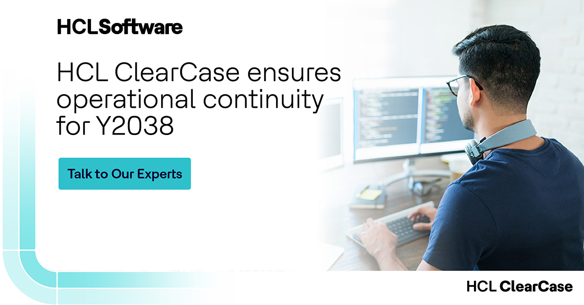 hcl_devops's tweet image. The Y2038 challenge is real. HCL ClearCase is being enhanced to ensure seamless date compatibility beyond 2038. No rollbacks, no risks—just future-ready infrastructure.
Schedule a demo to learn more
hclsw.co/gxg6ut
#HCLSoftware