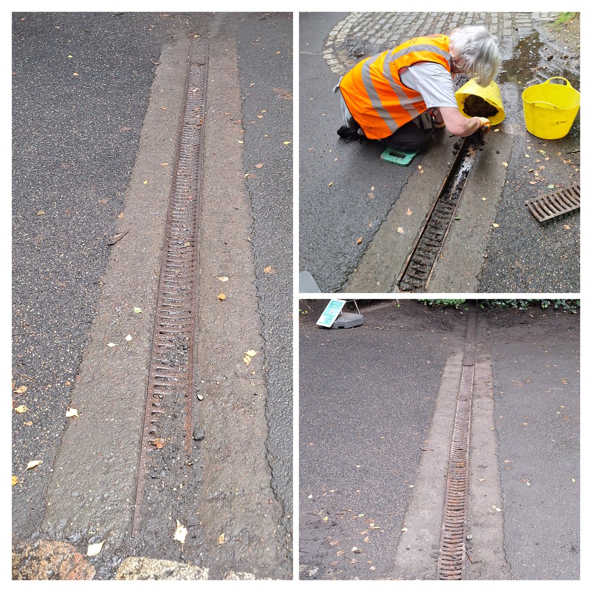WOLCT's tweet image. Plenty of elbow grease from the walkway volunteers up at Colinton.

Cutting back overgrown vegetation around the carpark to open up paths and historic features.

 Removing tagging from signs.

Opening up drainage.

@Edinburgh_CC @walking_scot